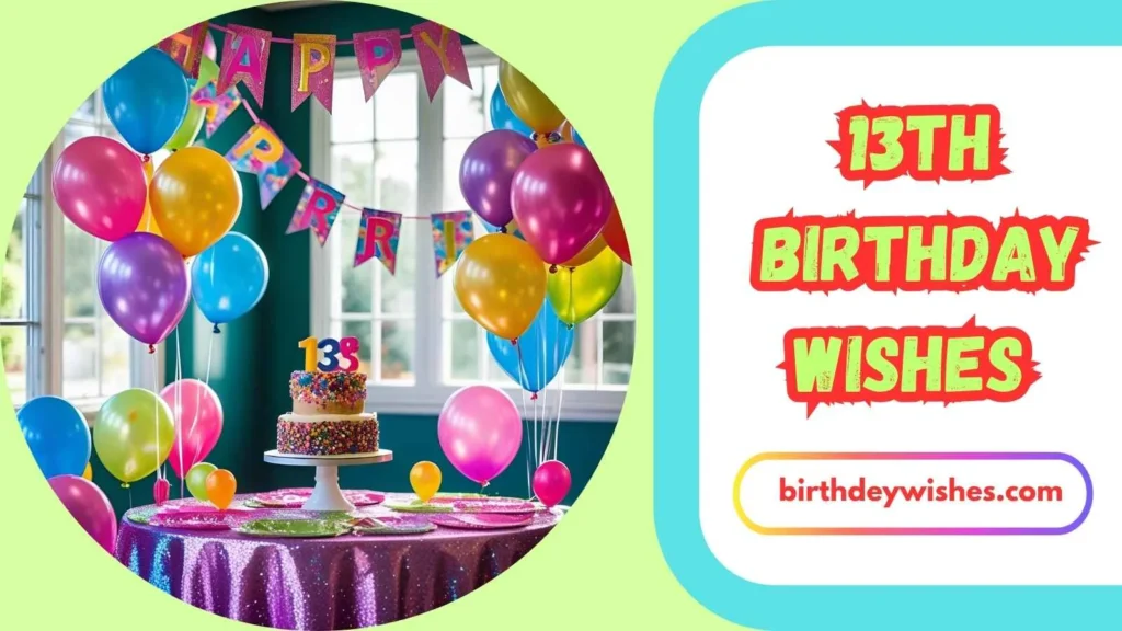 13th Birthday Wishes for Daughter