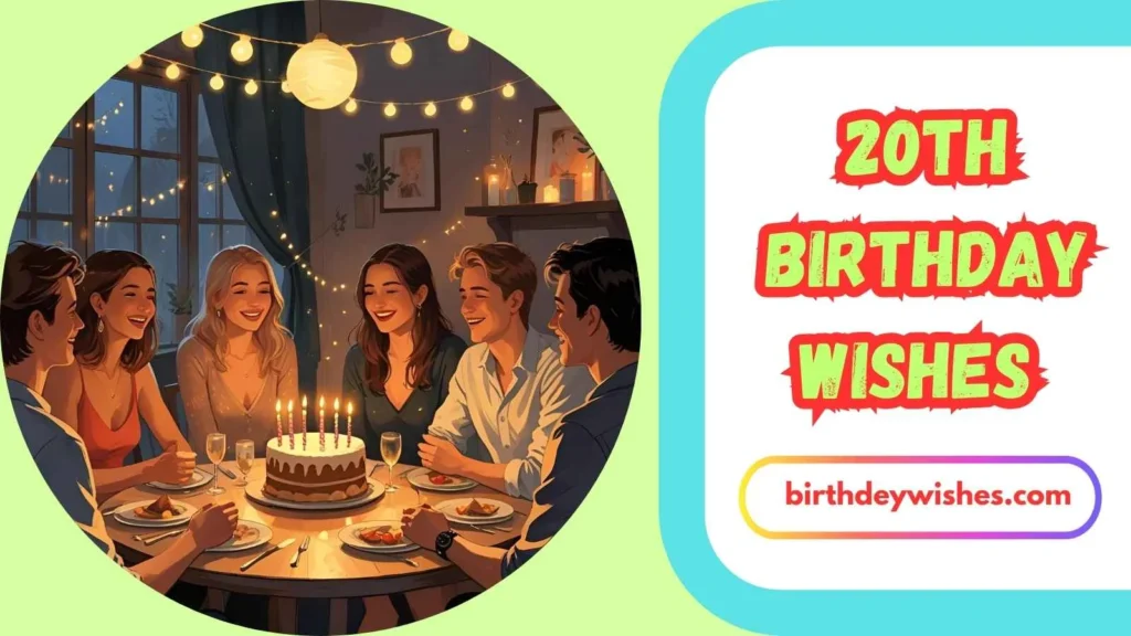 20th Birthday Wishes for Best Friend