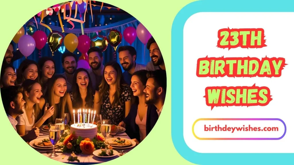 23rd Birthday Wishes for Friends