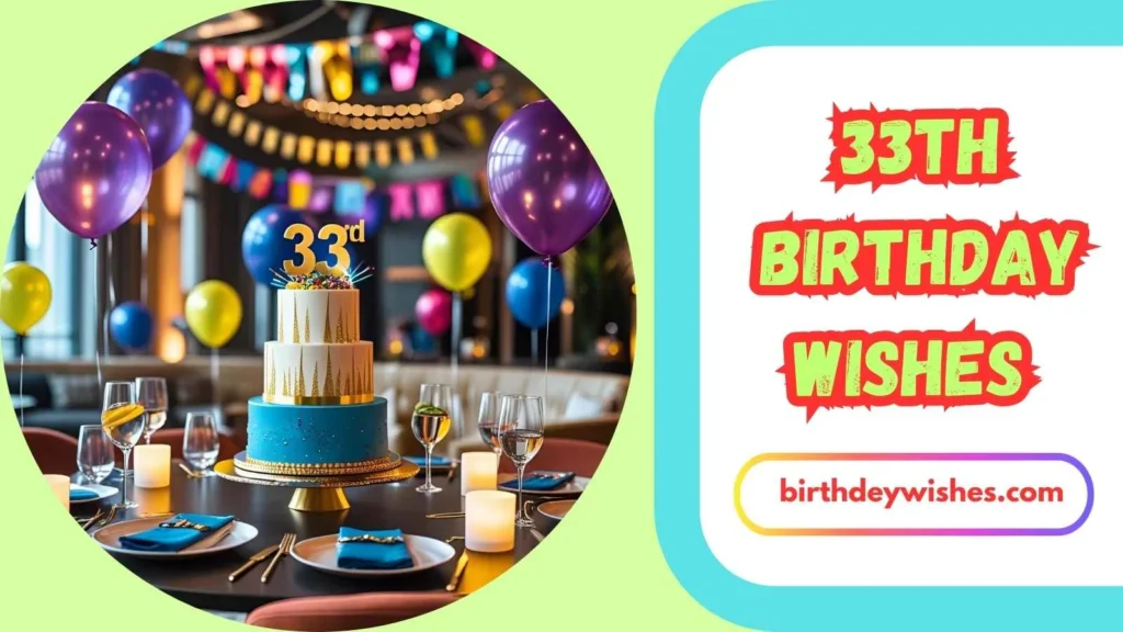 33th Birthday Wishes