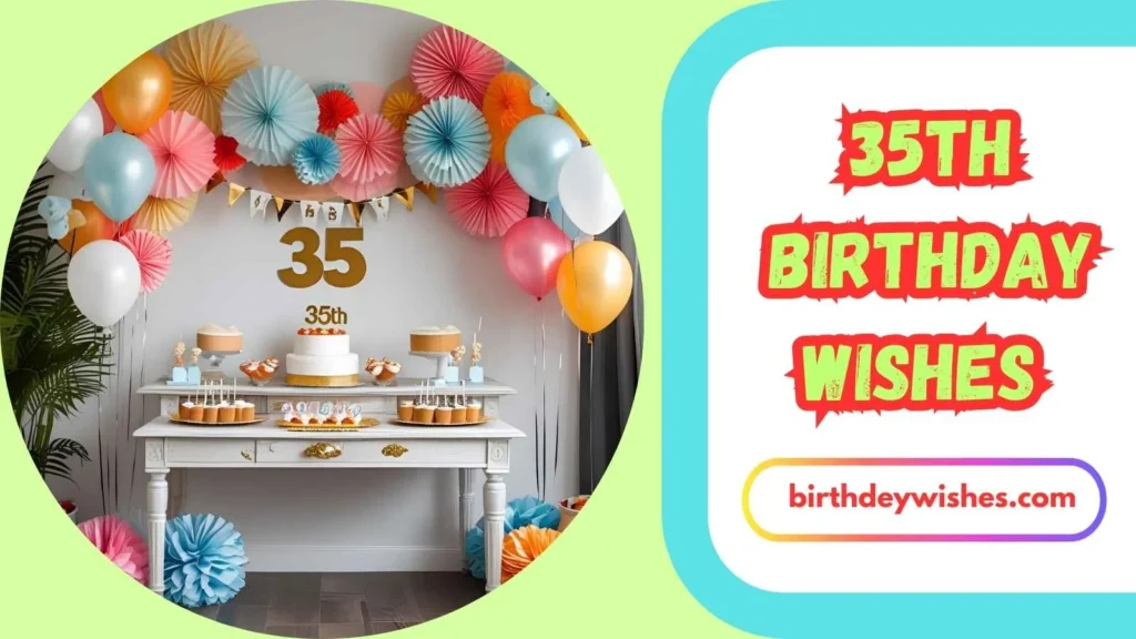  35th Birthday Wishes for Friends