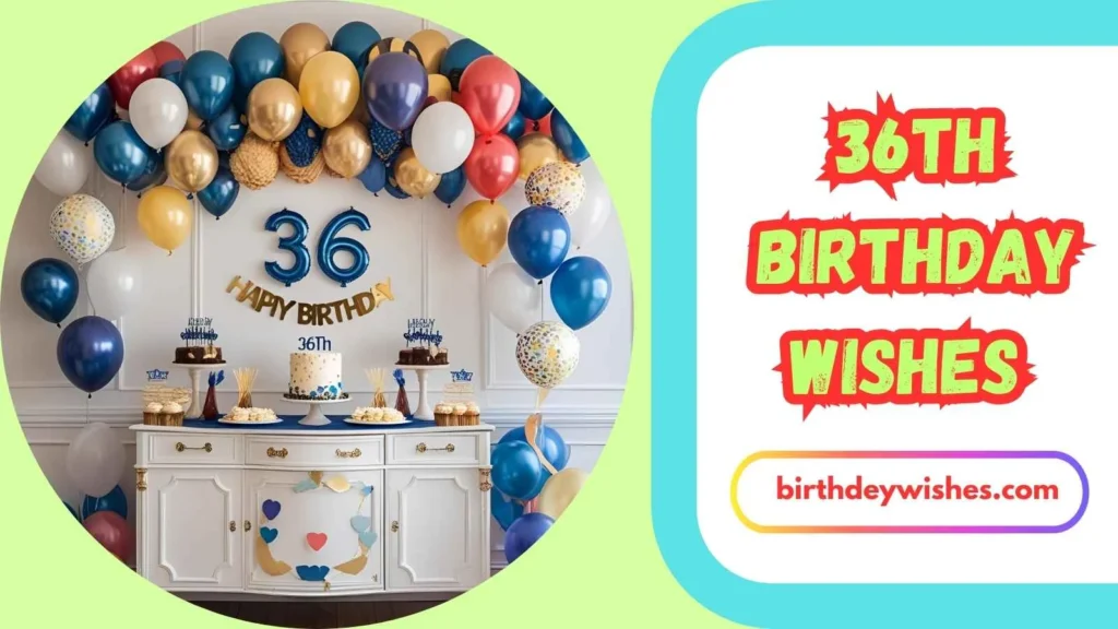 36th Birthday Wishes for Friends