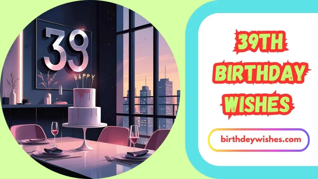 39th Birthday Wishes for Friends
