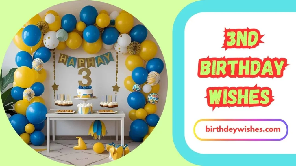 3rd Birthday Wishes for Niece