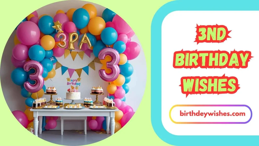 3rd Birthday Wishes from Parents