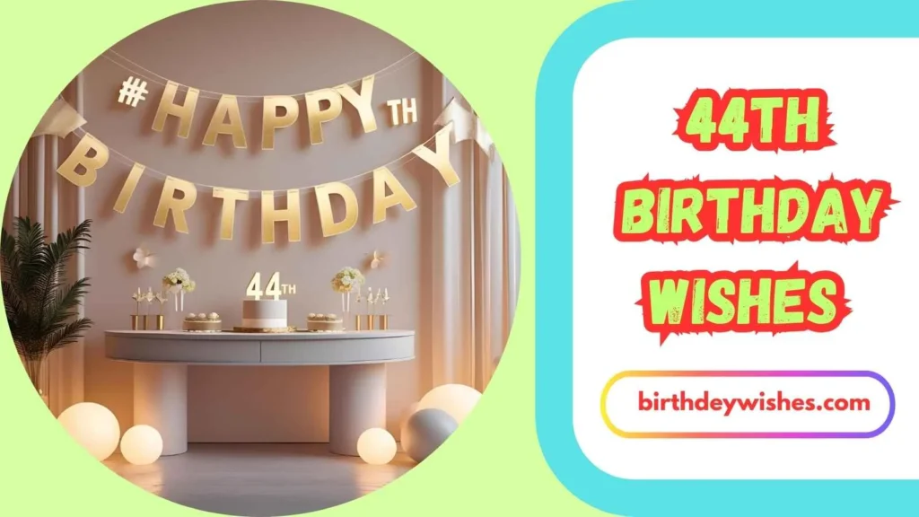 44th Birthday Wishes for Sister
