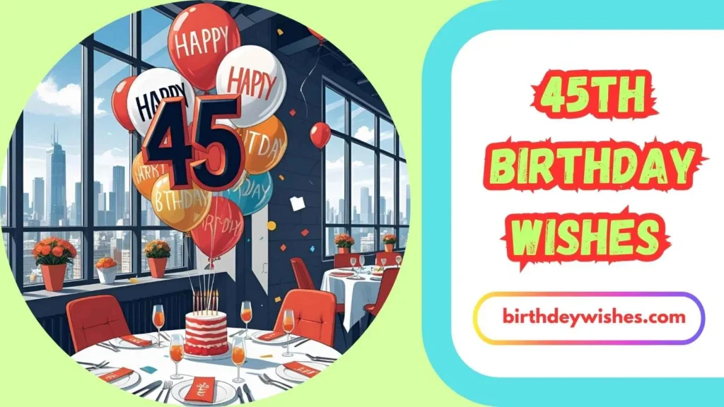 45th Birthday Wishes