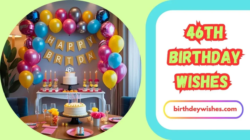 46th Birthday Wishes for Him