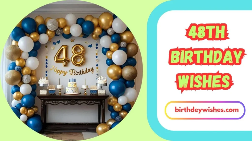 48th Birthday Wishes for Husband