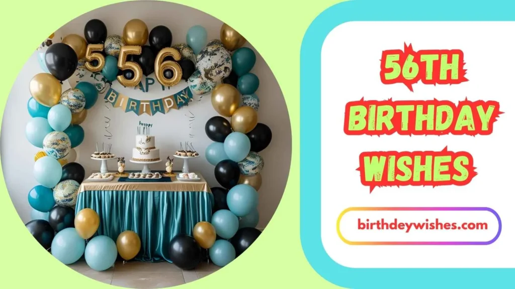 56th Birthday Wishes for Husband