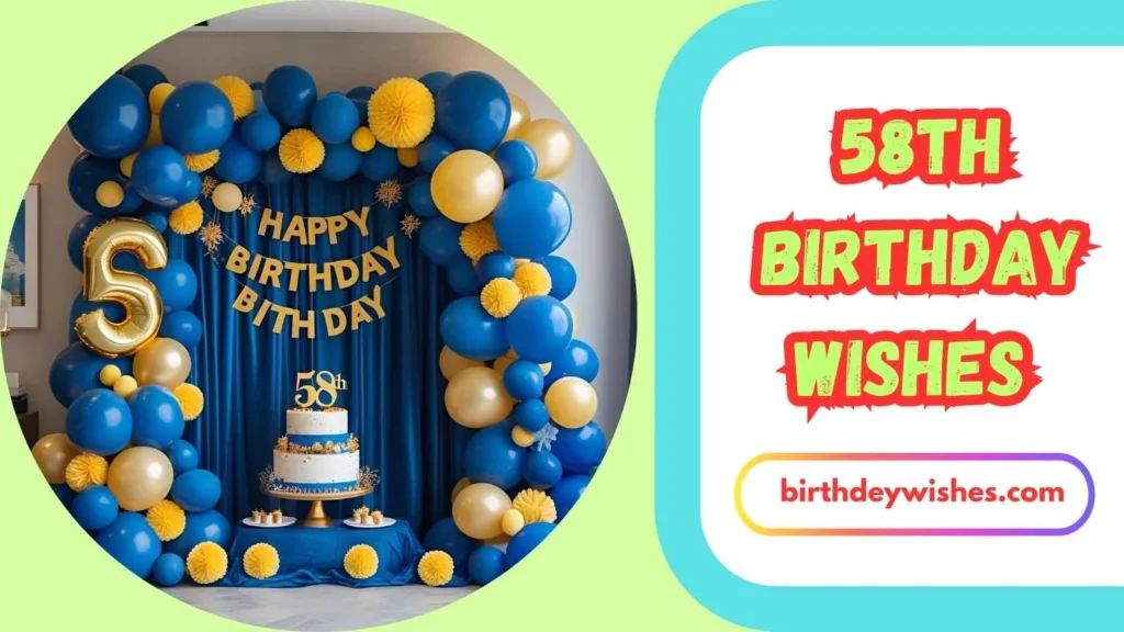 58th Birthday Wishes for Mom