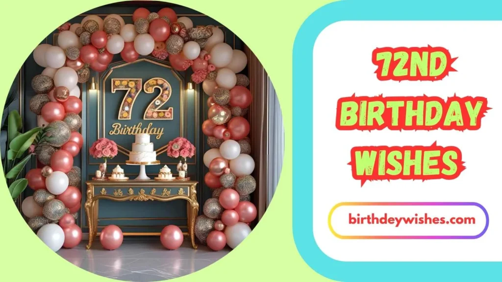 72nd Birthday Wishes for Mom