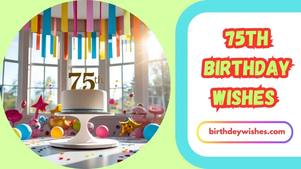 75th Birthday Wishes for Mom