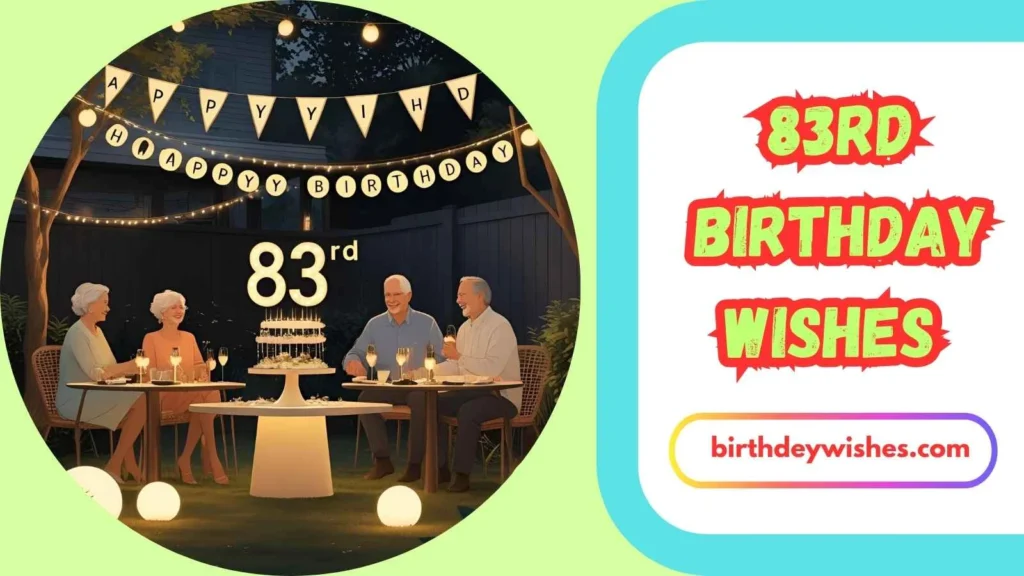 83rd Birthday Wishes