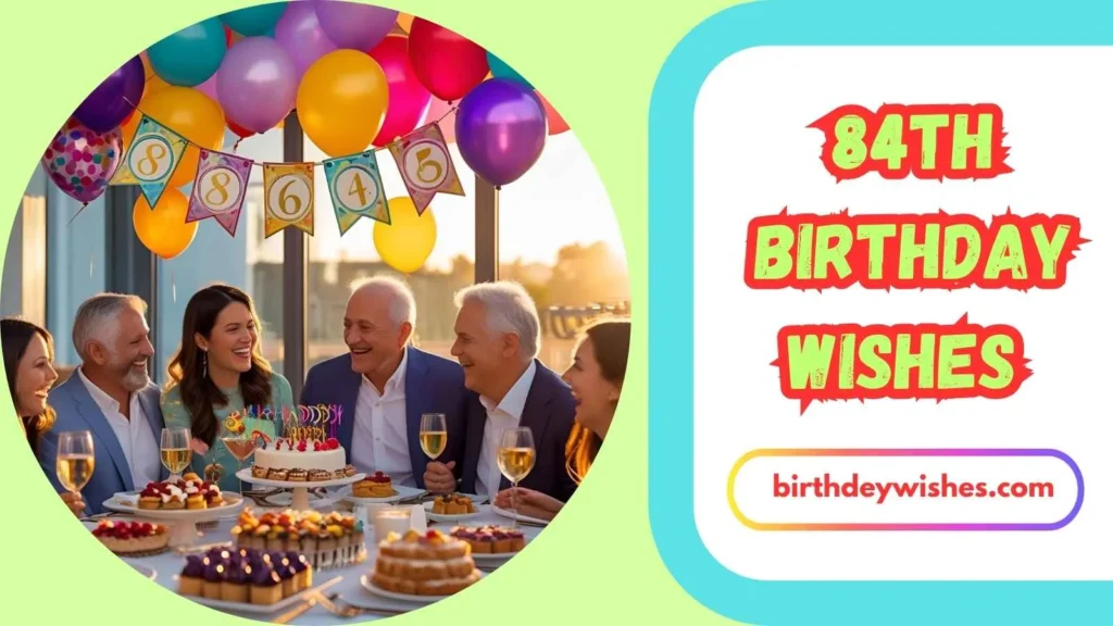 84th Birthday Wishes for Friends or Neighbors