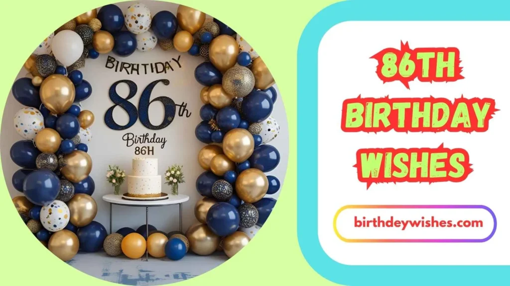 86th Birthday Wishes