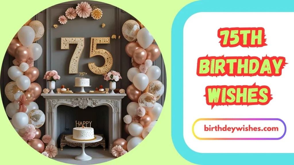 Emotional 75th Birthday Wishes