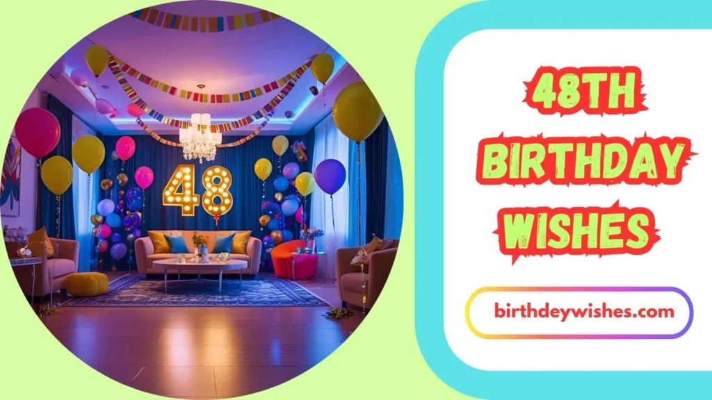 Happy 48th Birthday Wishes for Friend