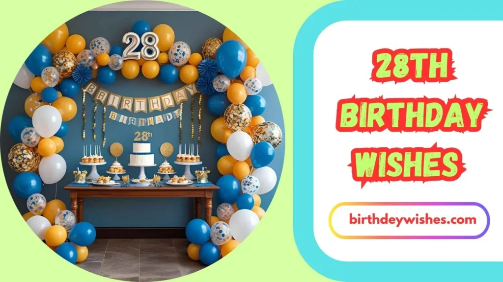 Heartfelt 28th Birthday Wishes