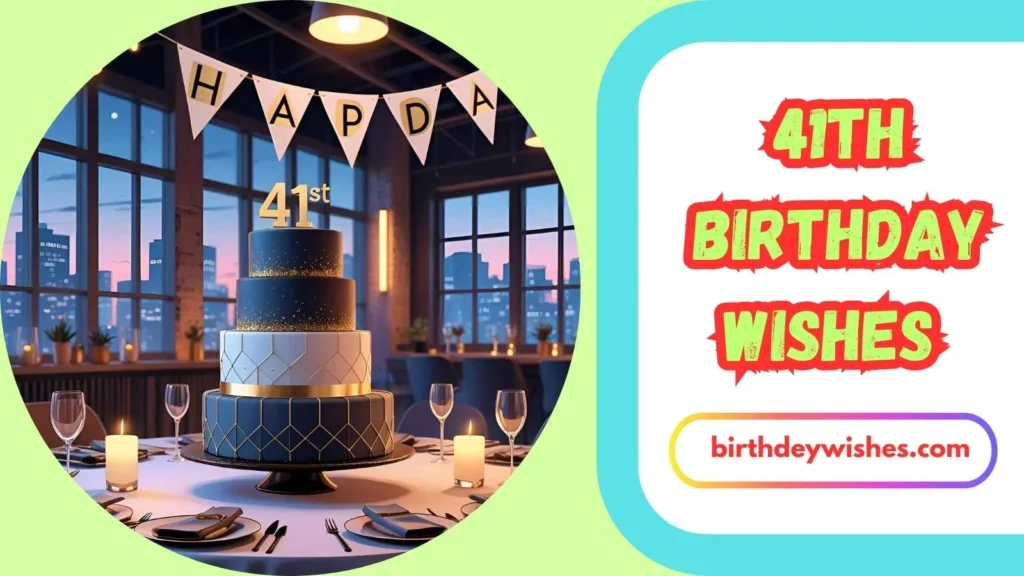 Inspirational 41st Birthday Wishes