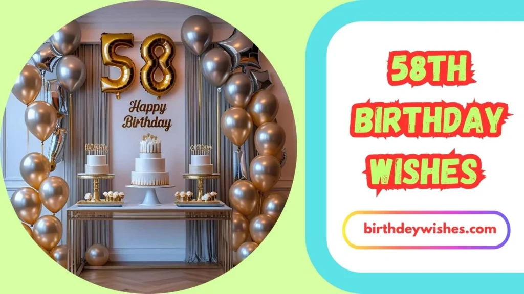 Inspirational 58th Birthday Wishes