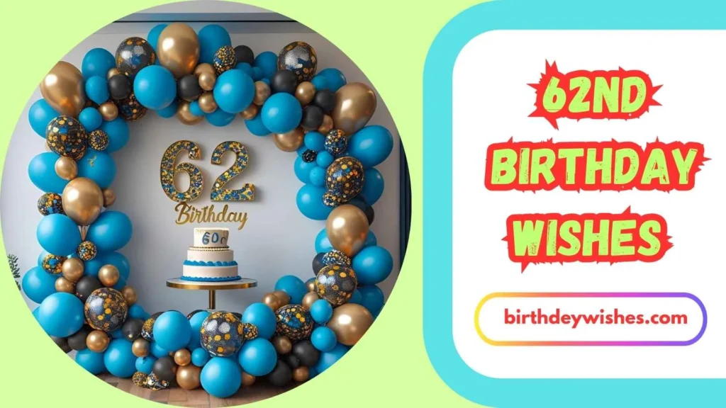 Inspirational 62nd Birthday Wishes