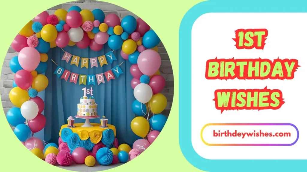 1st Birthday Wishes for Invitation Cards