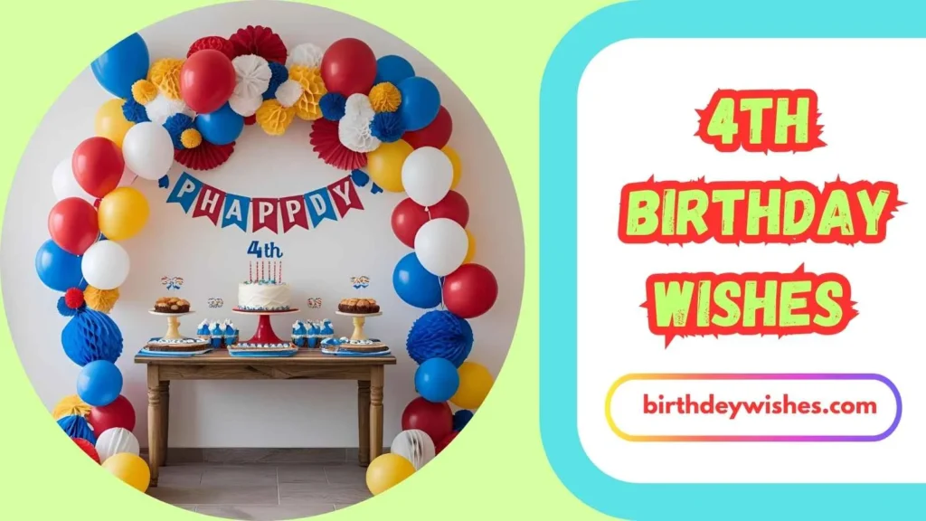 4th Birthday Wishes for Daughter