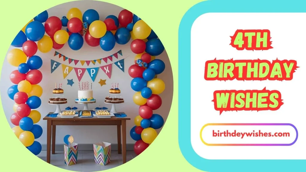 4th Birthday Wishes from Parents