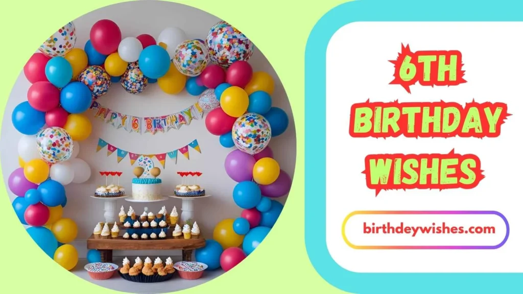 6th Birthday Wishes for Daughter