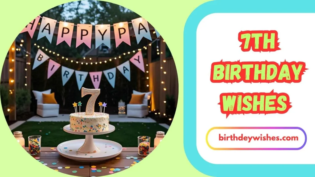 7th Birthday Wishes for Daughter