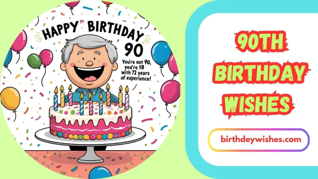 Funny 90th Birthday Wishes 