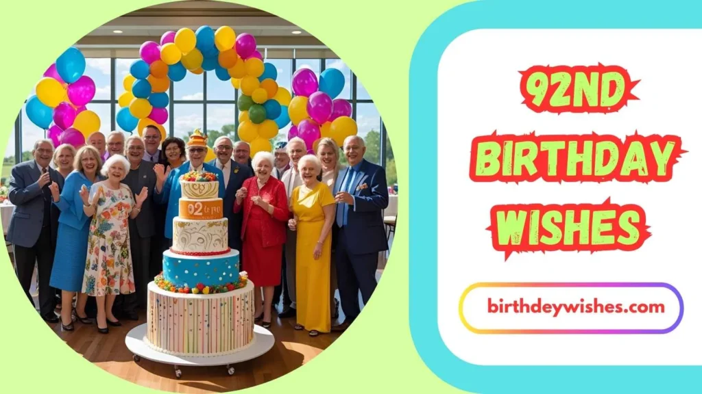Heartfelt 92nd Birthday Wishes