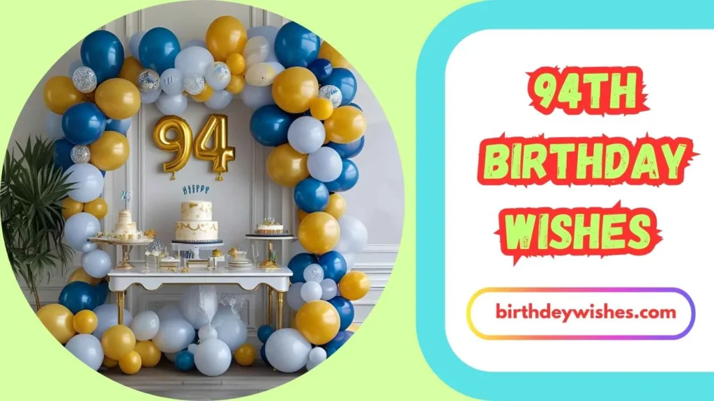  Heartfelt 94th Birthday Wishes