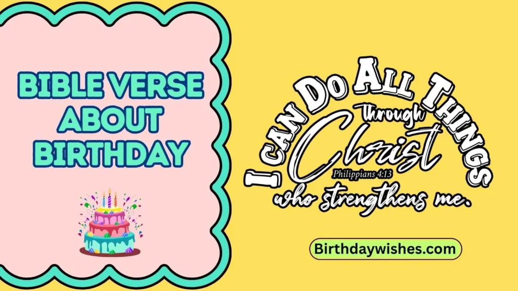 Bible verse about birthday