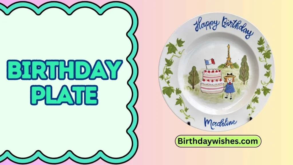 Birthday plate