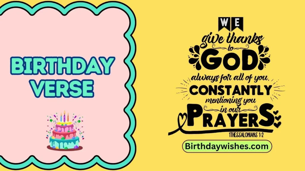 Birthday verse