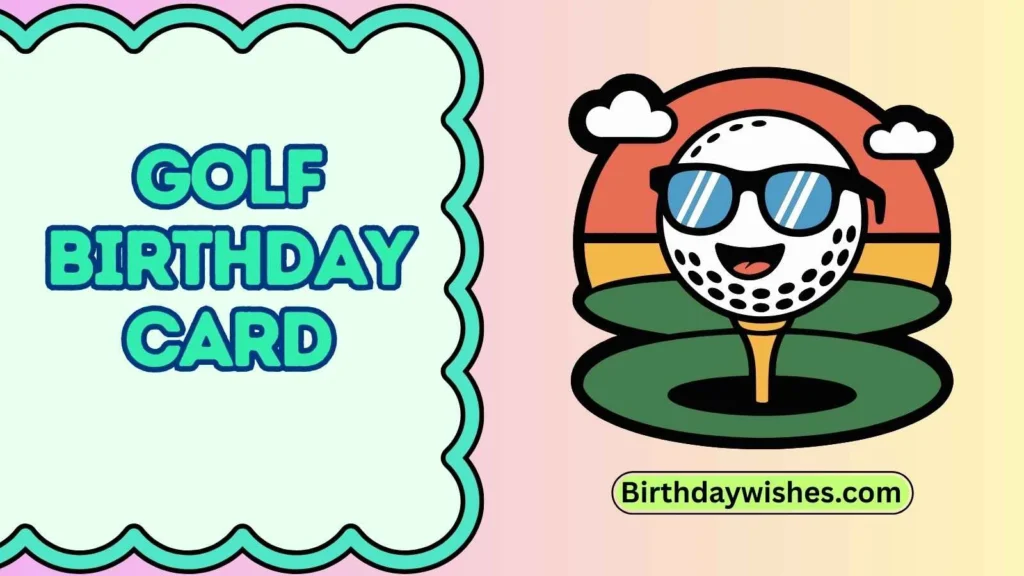 Golf birthday card