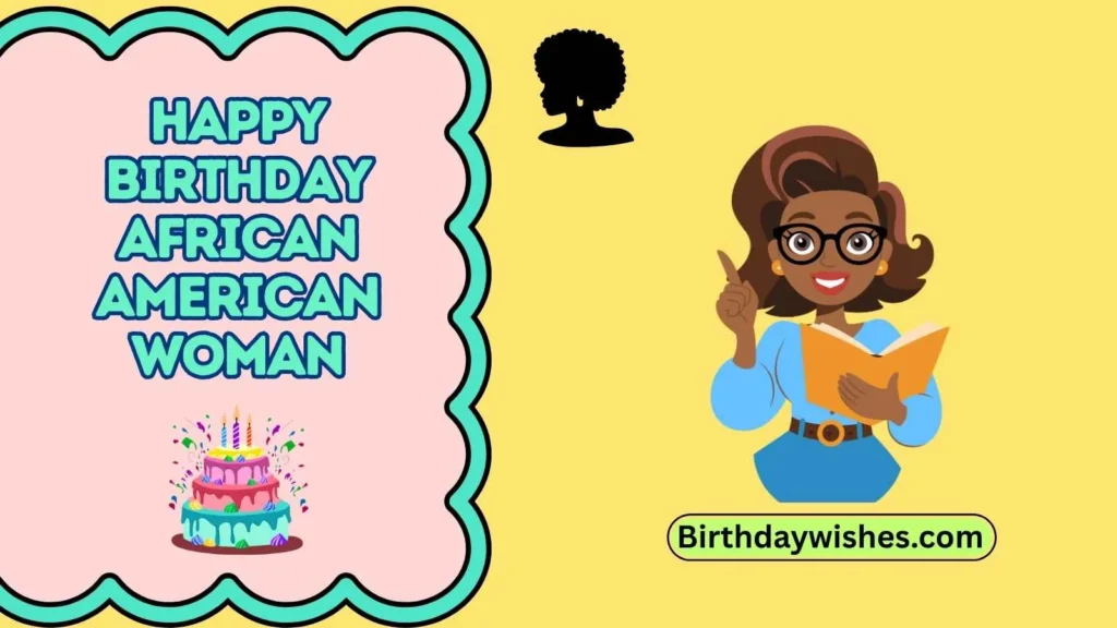 happy birthday African American woman