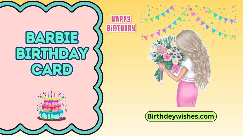 barbie birthday card