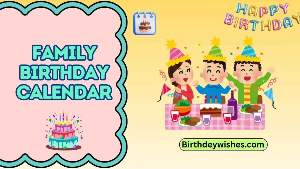 family birthday calendar