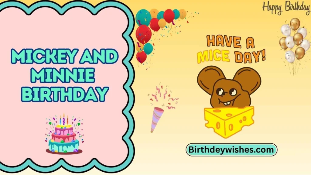 mickey and minnie birthday