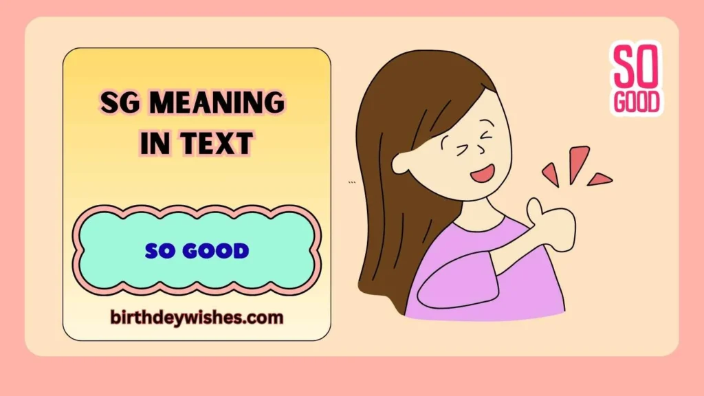 SG Meaning in Text