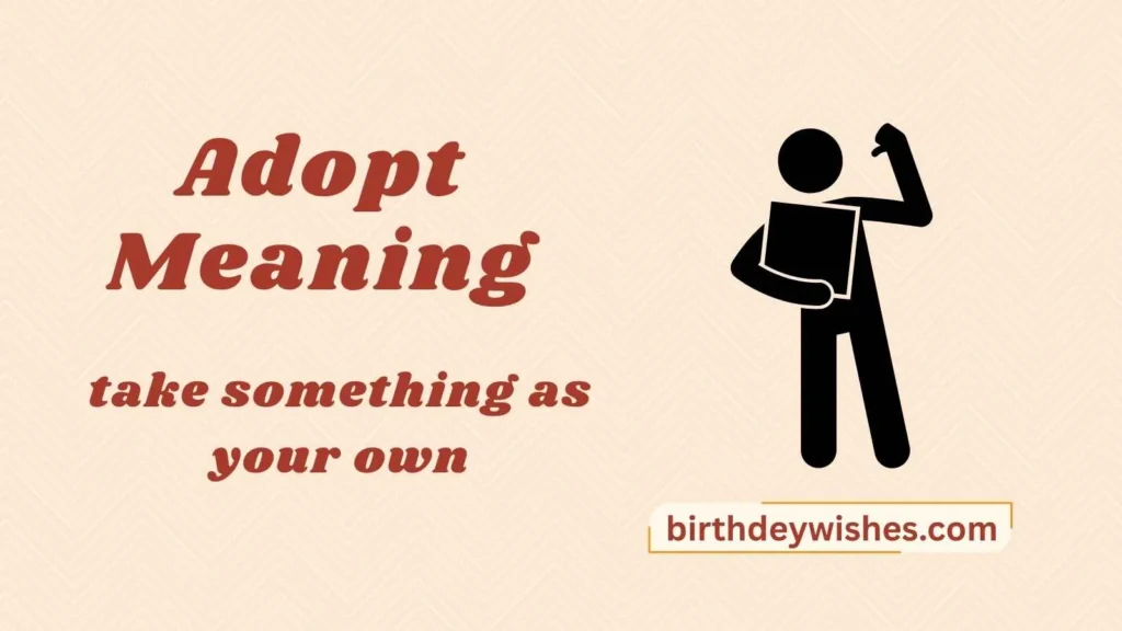 Adopt Meaning