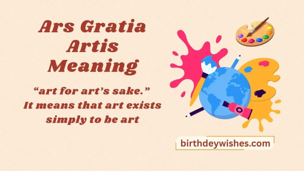 Ars Gratia Artis Meaning