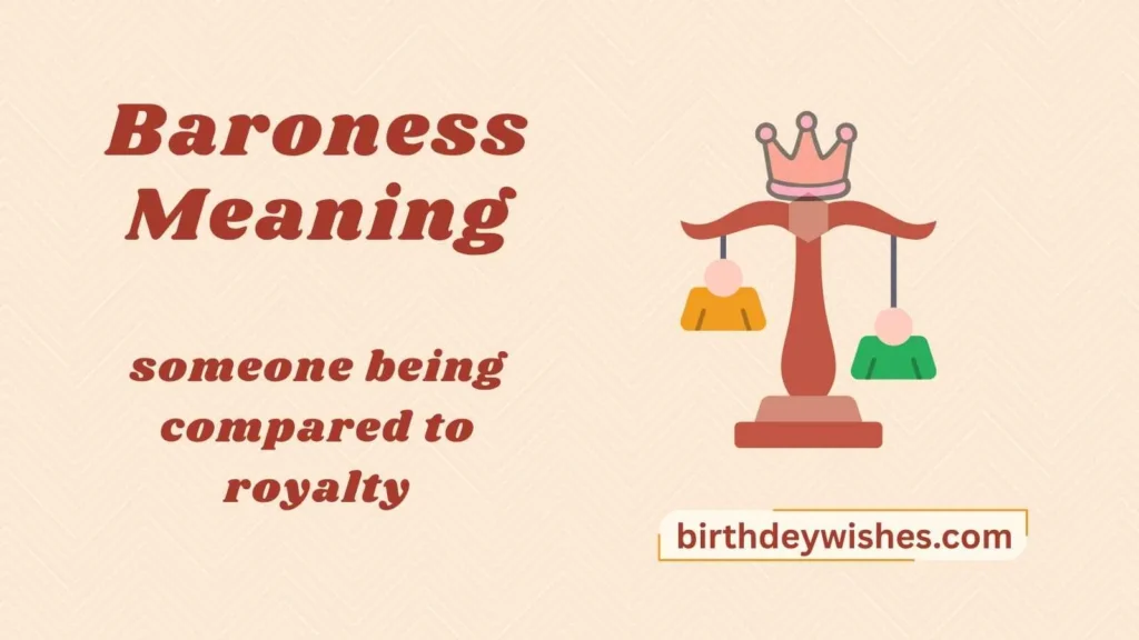 Baroness Meaning