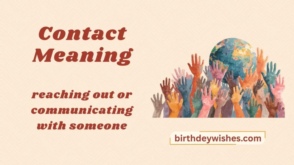 Contact Meaning