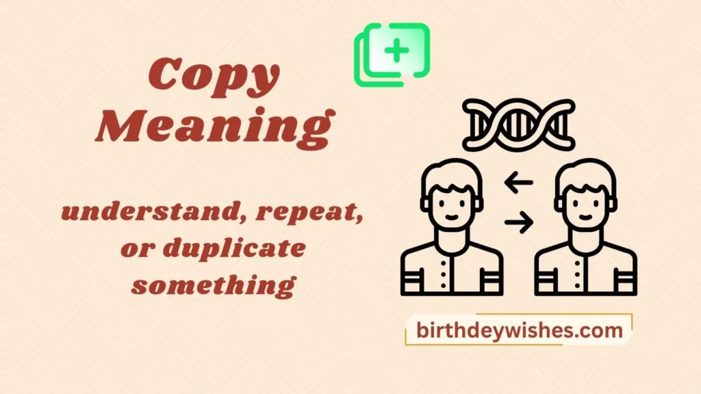 Copy Meaning