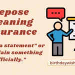 Depose Meaning Insurance
