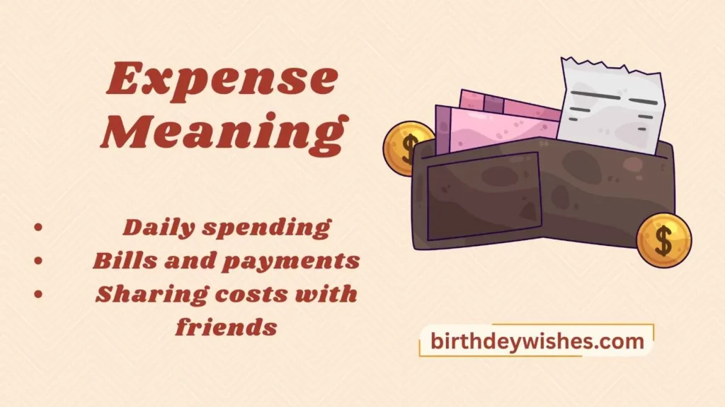 Expense Meaning
